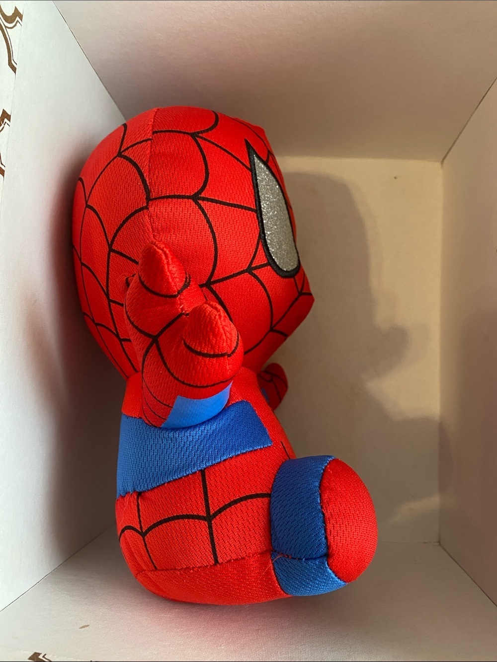 Spider-Man Plush Toy with Glitter Eyes - Kids Stuffed Animal - Picture 3 of 7